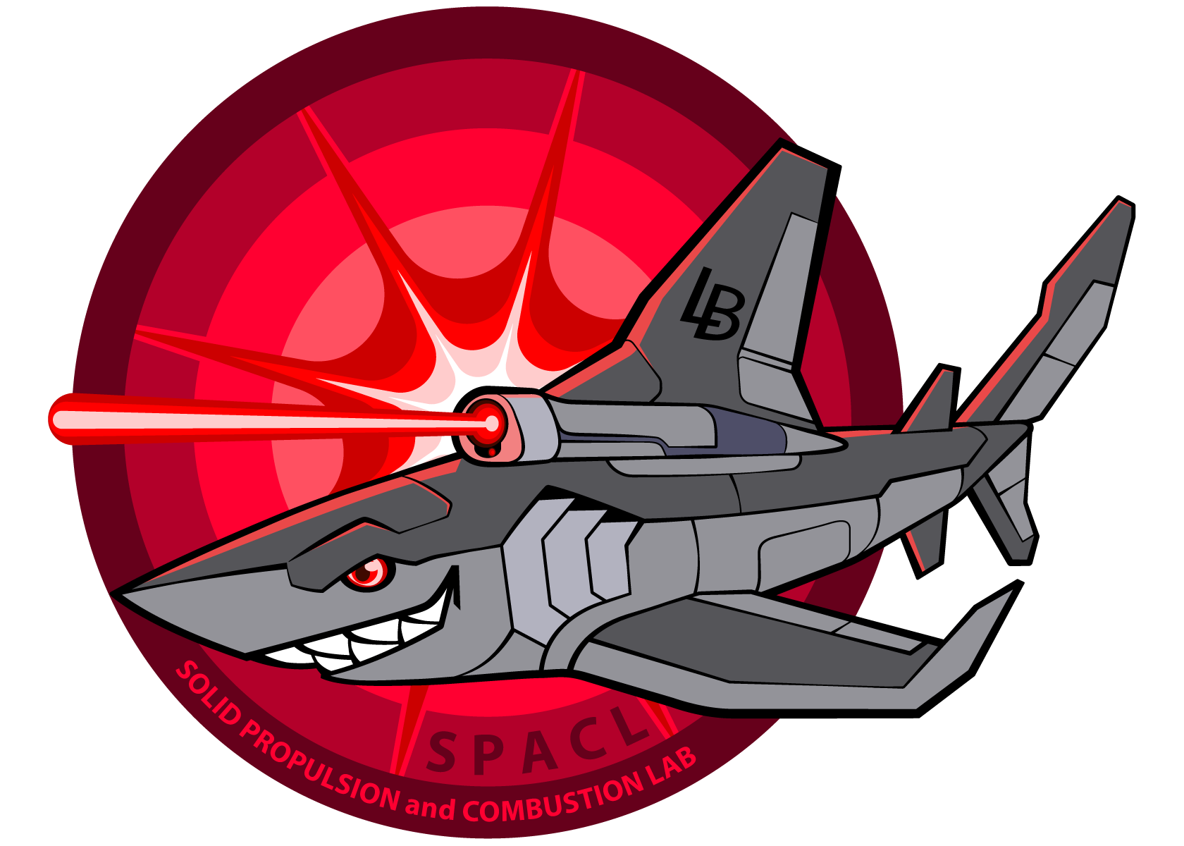 Logo Design - Long Beach Solid Propulsion and Combustion Lab <p></p> Adobe Photoshop, Illustrator
